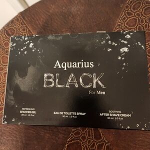 Aquarius black for men 3 piece set